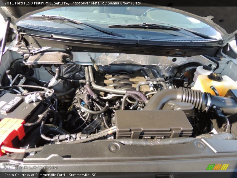 Ingot Silver Metallic / Sienna Brown/Black 2011 Ford F150 Platinum SuperCrew