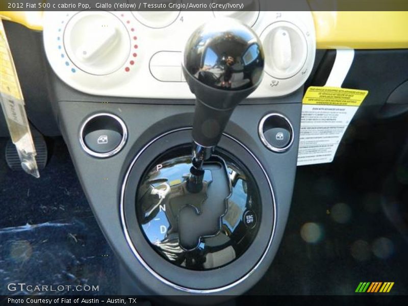 Giallo (Yellow) / Tessuto Grigio/Avorio (Grey/Ivory) 2012 Fiat 500 c cabrio Pop