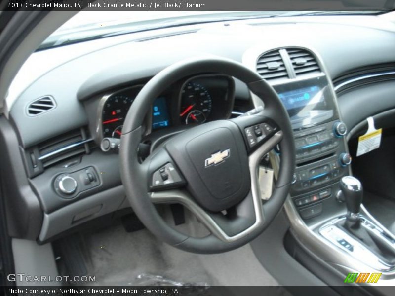 Black Granite Metallic / Jet Black/Titanium 2013 Chevrolet Malibu LS
