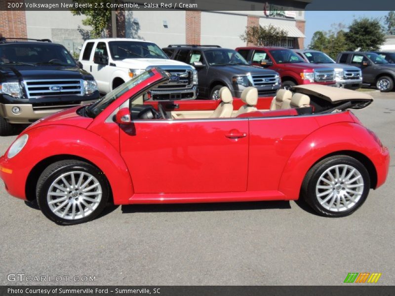 Salsa Red / Cream 2007 Volkswagen New Beetle 2.5 Convertible