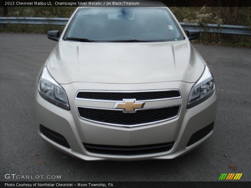 Champagne Silver Metallic / Jet Black/Titanium 2013 Chevrolet Malibu LS