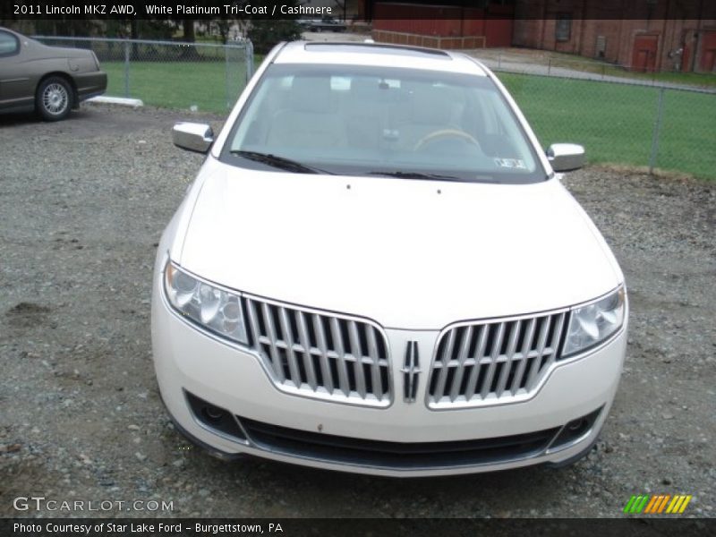 White Platinum Tri-Coat / Cashmere 2011 Lincoln MKZ AWD