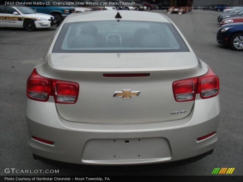 Champagne Silver Metallic / Jet Black/Titanium 2013 Chevrolet Malibu LS