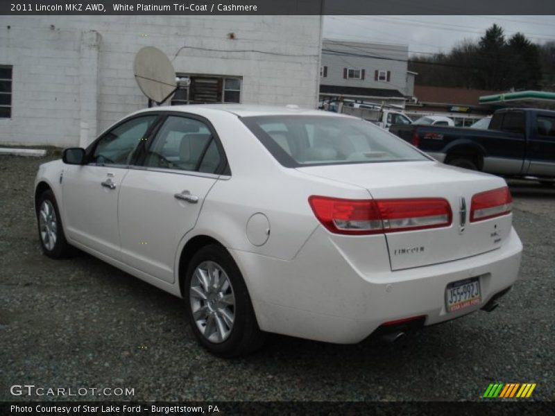 White Platinum Tri-Coat / Cashmere 2011 Lincoln MKZ AWD