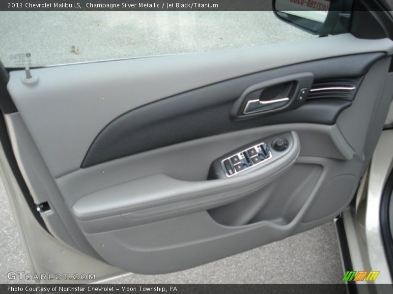 Champagne Silver Metallic / Jet Black/Titanium 2013 Chevrolet Malibu LS