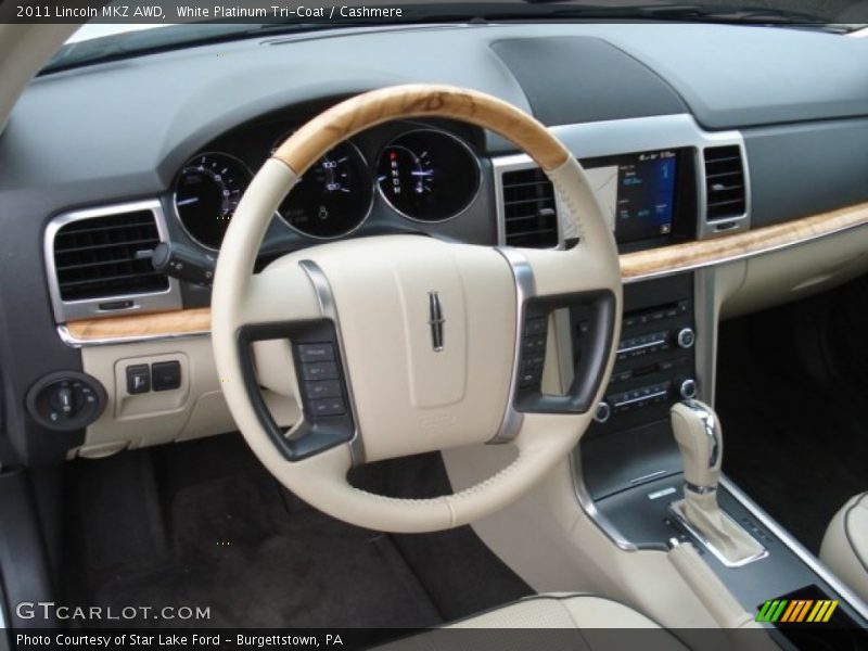 White Platinum Tri-Coat / Cashmere 2011 Lincoln MKZ AWD