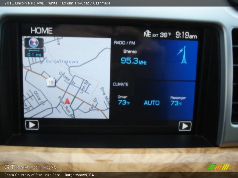White Platinum Tri-Coat / Cashmere 2011 Lincoln MKZ AWD