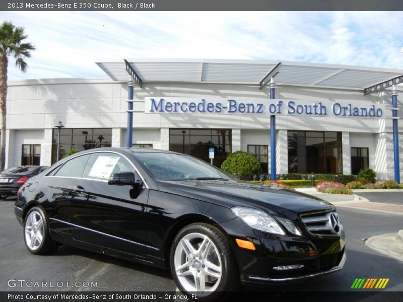 Black / Black 2013 Mercedes-Benz E 350 Coupe
