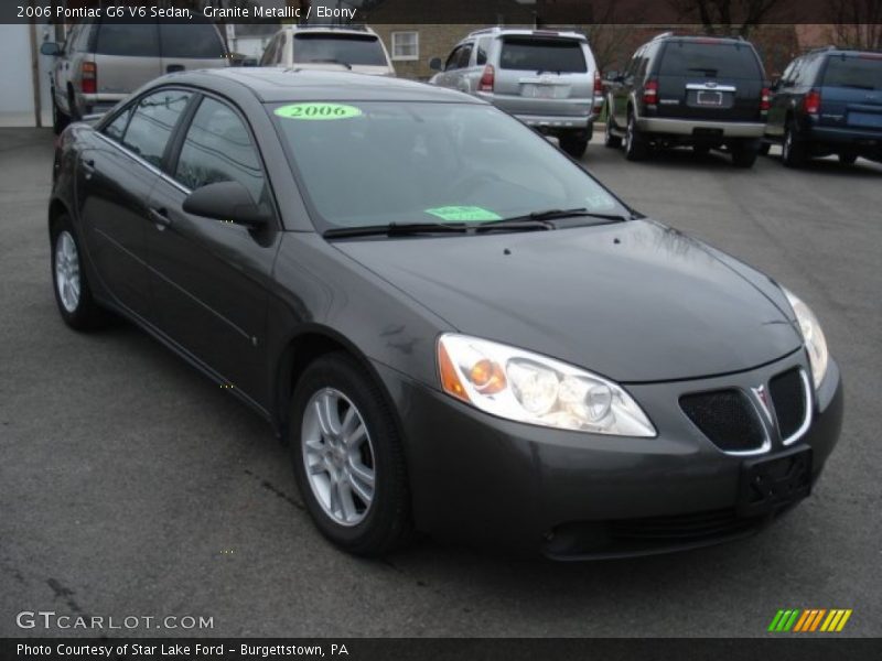 Granite Metallic / Ebony 2006 Pontiac G6 V6 Sedan