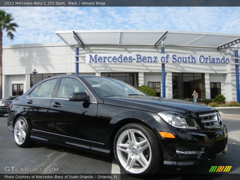 Black / Almond Beige 2013 Mercedes-Benz C 250 Sport