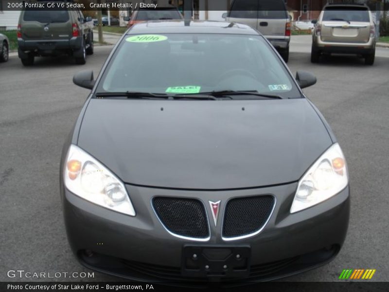 Granite Metallic / Ebony 2006 Pontiac G6 V6 Sedan