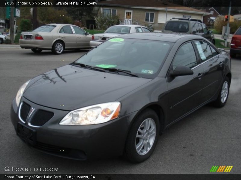 Granite Metallic / Ebony 2006 Pontiac G6 V6 Sedan