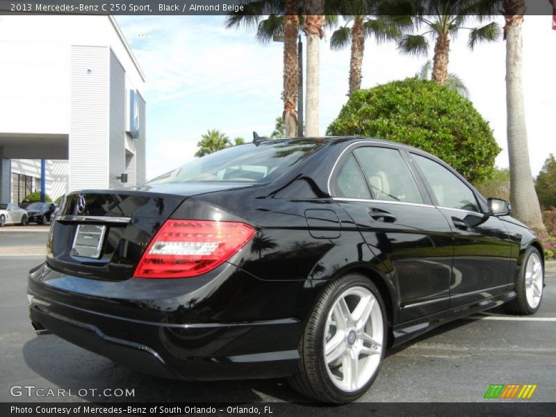 Black / Almond Beige 2013 Mercedes-Benz C 250 Sport