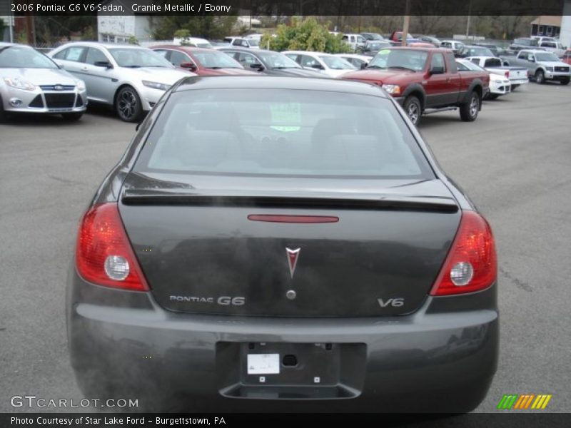 Granite Metallic / Ebony 2006 Pontiac G6 V6 Sedan