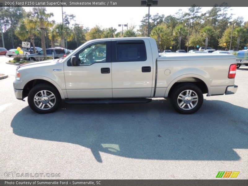 Smokestone Metallic / Tan 2006 Ford F150 Lariat SuperCrew