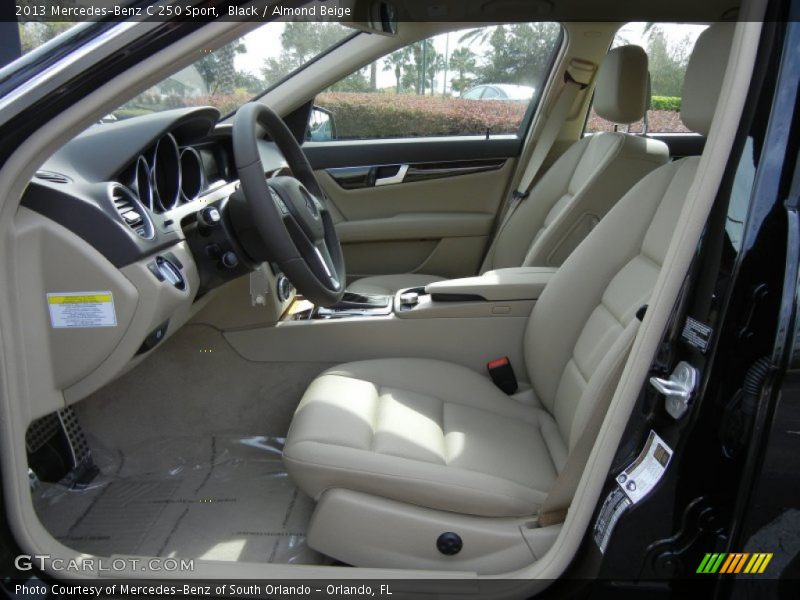 Black / Almond Beige 2013 Mercedes-Benz C 250 Sport