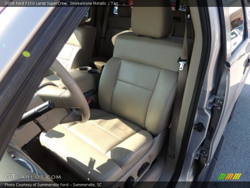 Smokestone Metallic / Tan 2006 Ford F150 Lariat SuperCrew