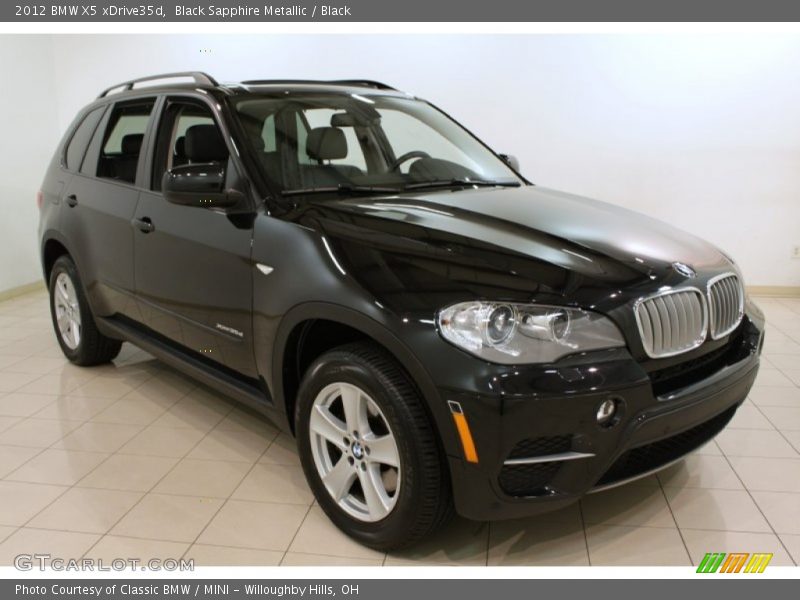 Black Sapphire Metallic / Black 2012 BMW X5 xDrive35d