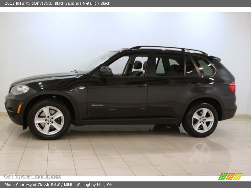 Black Sapphire Metallic / Black 2012 BMW X5 xDrive35d