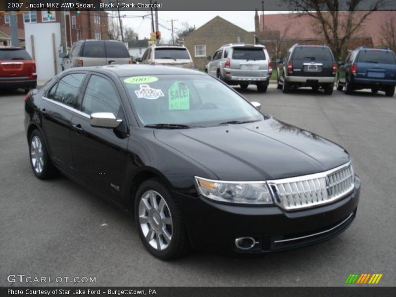 Black / Dark Charcoal 2007 Lincoln MKZ AWD Sedan