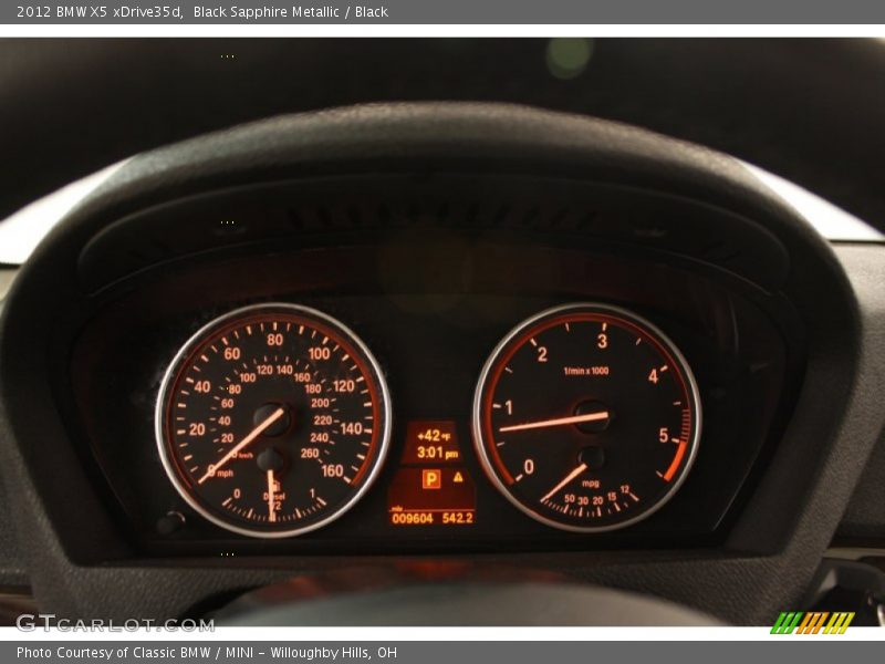 Black Sapphire Metallic / Black 2012 BMW X5 xDrive35d