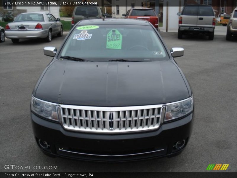 Black / Dark Charcoal 2007 Lincoln MKZ AWD Sedan
