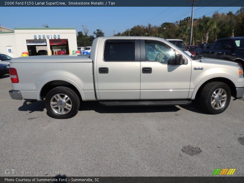 Smokestone Metallic / Tan 2006 Ford F150 Lariat SuperCrew