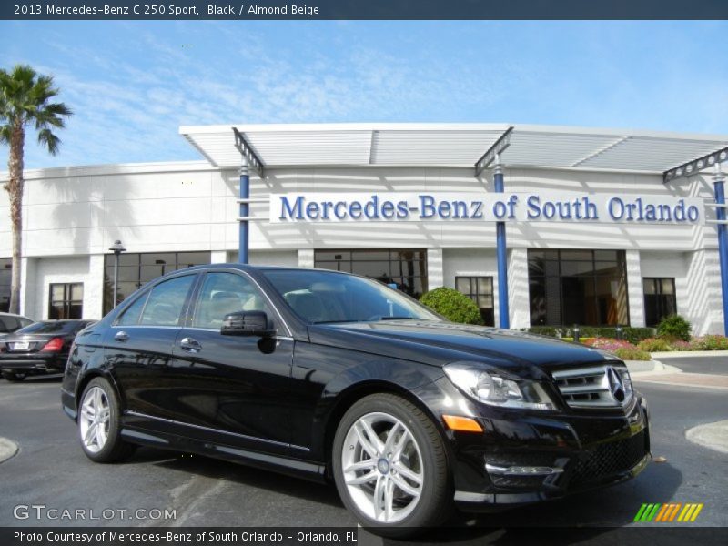 Black / Almond Beige 2013 Mercedes-Benz C 250 Sport