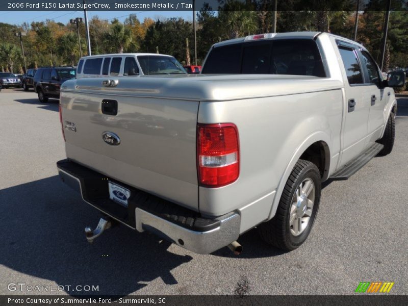Smokestone Metallic / Tan 2006 Ford F150 Lariat SuperCrew