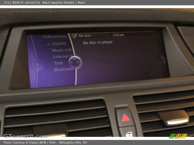 Black Sapphire Metallic / Black 2012 BMW X5 xDrive35d