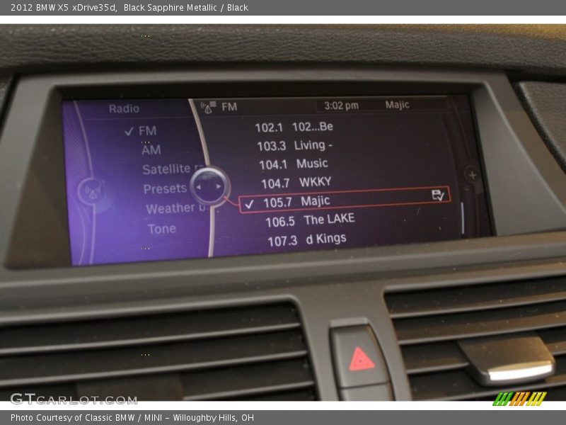 Black Sapphire Metallic / Black 2012 BMW X5 xDrive35d