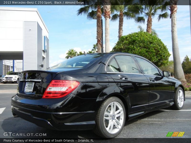 Black / Almond Beige 2013 Mercedes-Benz C 250 Sport