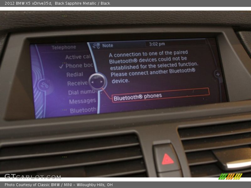 Black Sapphire Metallic / Black 2012 BMW X5 xDrive35d