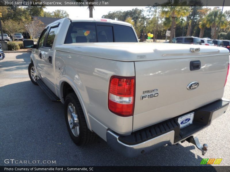 Smokestone Metallic / Tan 2006 Ford F150 Lariat SuperCrew