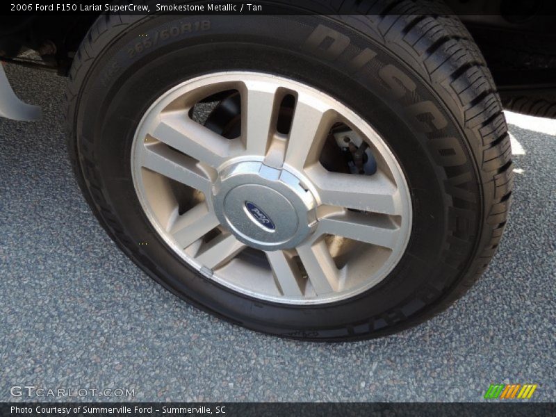 Smokestone Metallic / Tan 2006 Ford F150 Lariat SuperCrew