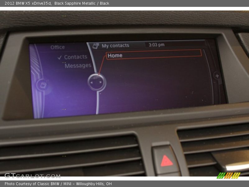 Black Sapphire Metallic / Black 2012 BMW X5 xDrive35d