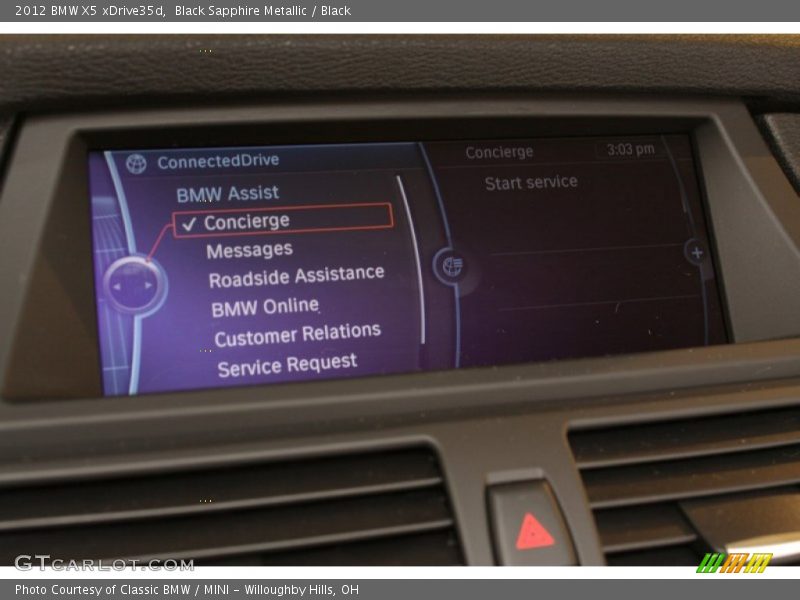 Black Sapphire Metallic / Black 2012 BMW X5 xDrive35d