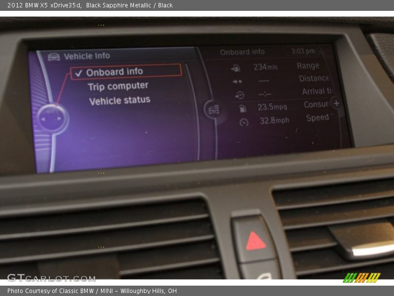 Black Sapphire Metallic / Black 2012 BMW X5 xDrive35d