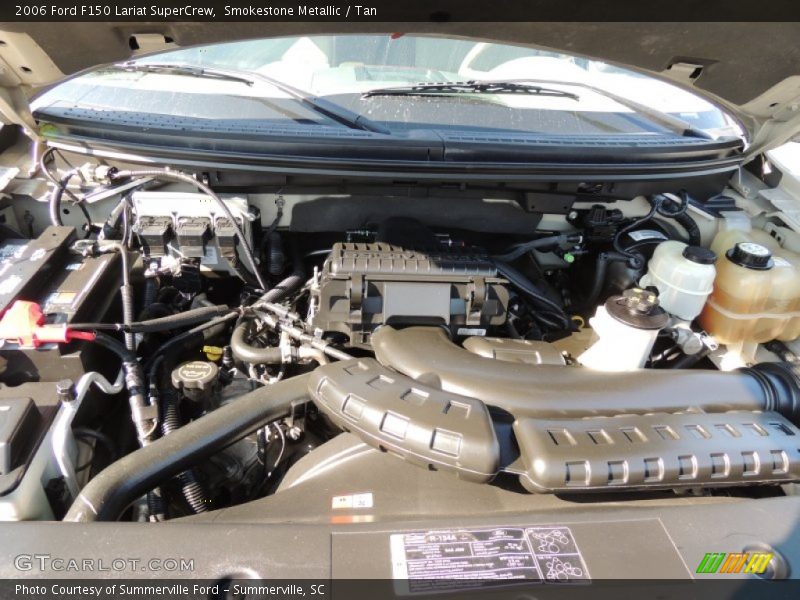 Smokestone Metallic / Tan 2006 Ford F150 Lariat SuperCrew
