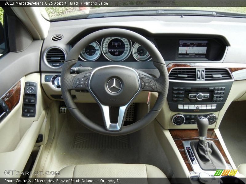 Black / Almond Beige 2013 Mercedes-Benz C 250 Sport