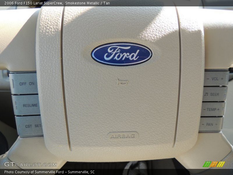 Smokestone Metallic / Tan 2006 Ford F150 Lariat SuperCrew