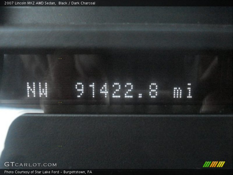 Black / Dark Charcoal 2007 Lincoln MKZ AWD Sedan