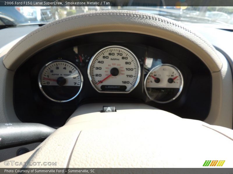 Smokestone Metallic / Tan 2006 Ford F150 Lariat SuperCrew