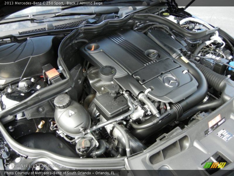 Black / Almond Beige 2013 Mercedes-Benz C 250 Sport