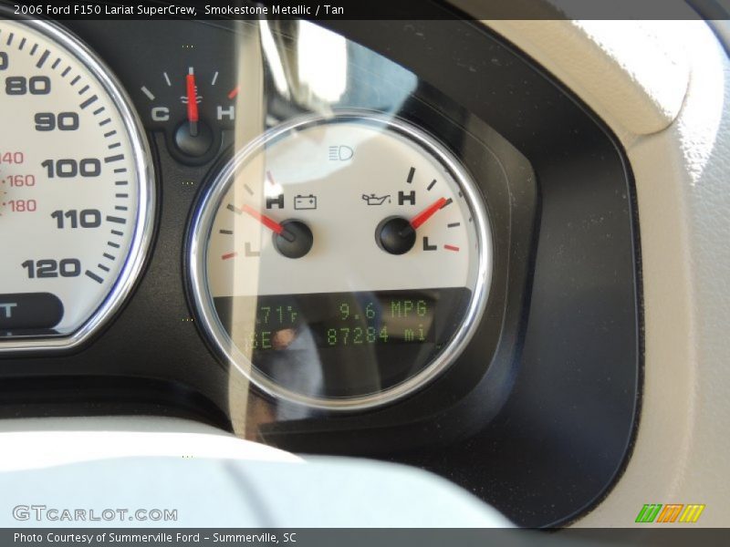Smokestone Metallic / Tan 2006 Ford F150 Lariat SuperCrew