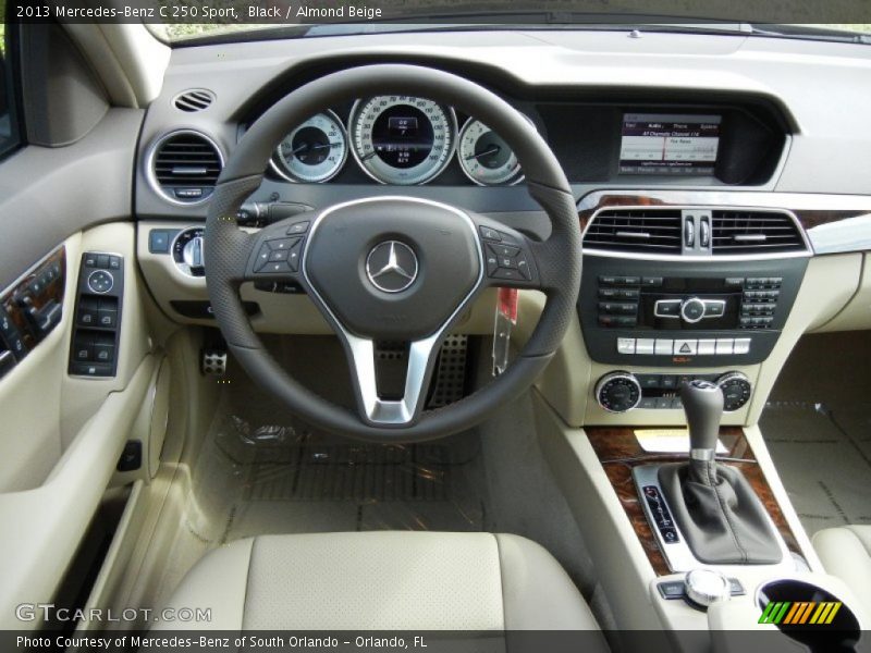 Black / Almond Beige 2013 Mercedes-Benz C 250 Sport
