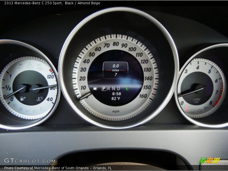 Black / Almond Beige 2013 Mercedes-Benz C 250 Sport