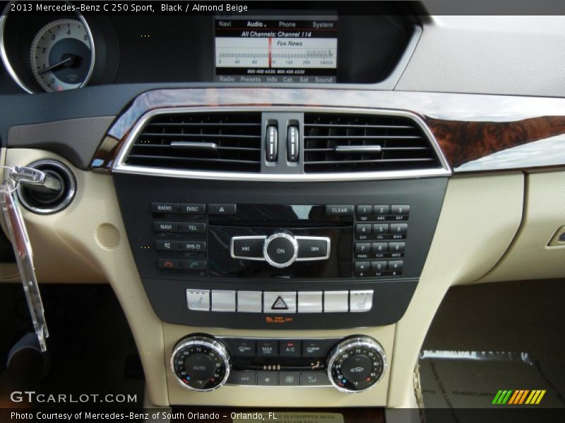 Black / Almond Beige 2013 Mercedes-Benz C 250 Sport