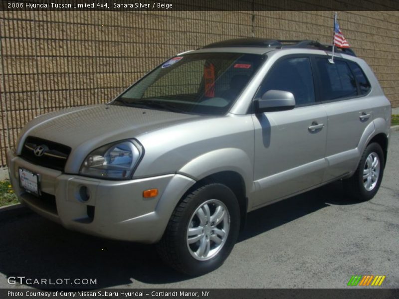 Sahara Silver / Beige 2006 Hyundai Tucson Limited 4x4