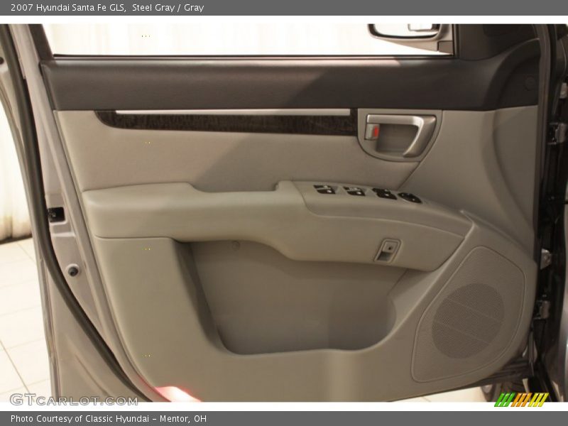 Steel Gray / Gray 2007 Hyundai Santa Fe GLS